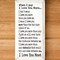 Solid Knotty Pine Rustic Wooden Wall Sign "When I Say I Love You" - 9x18 Inch